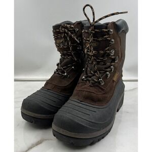 Ranger Boots Mens Sz 10 Brown Suede Insulated Winter Snow Rubber Duck Thermolite